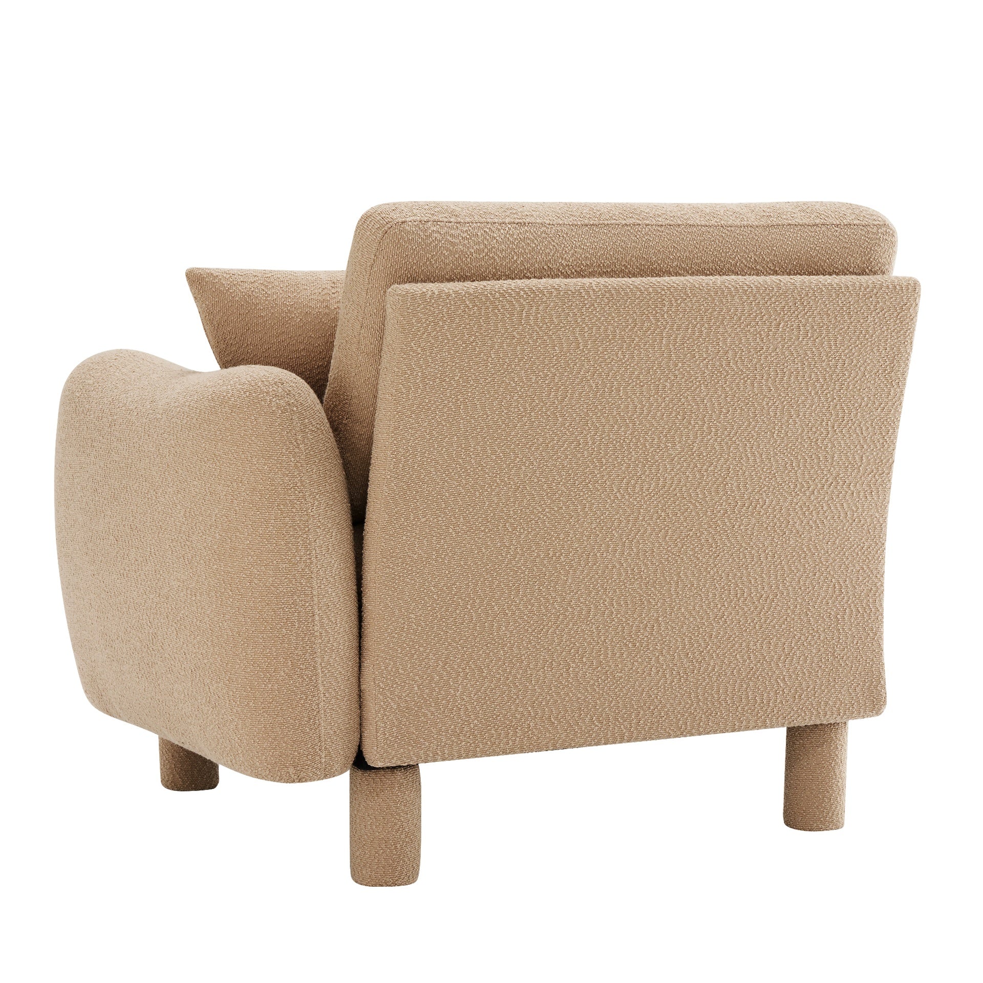 Lucas RSF sofa W/Pillow Polyester -Coffee