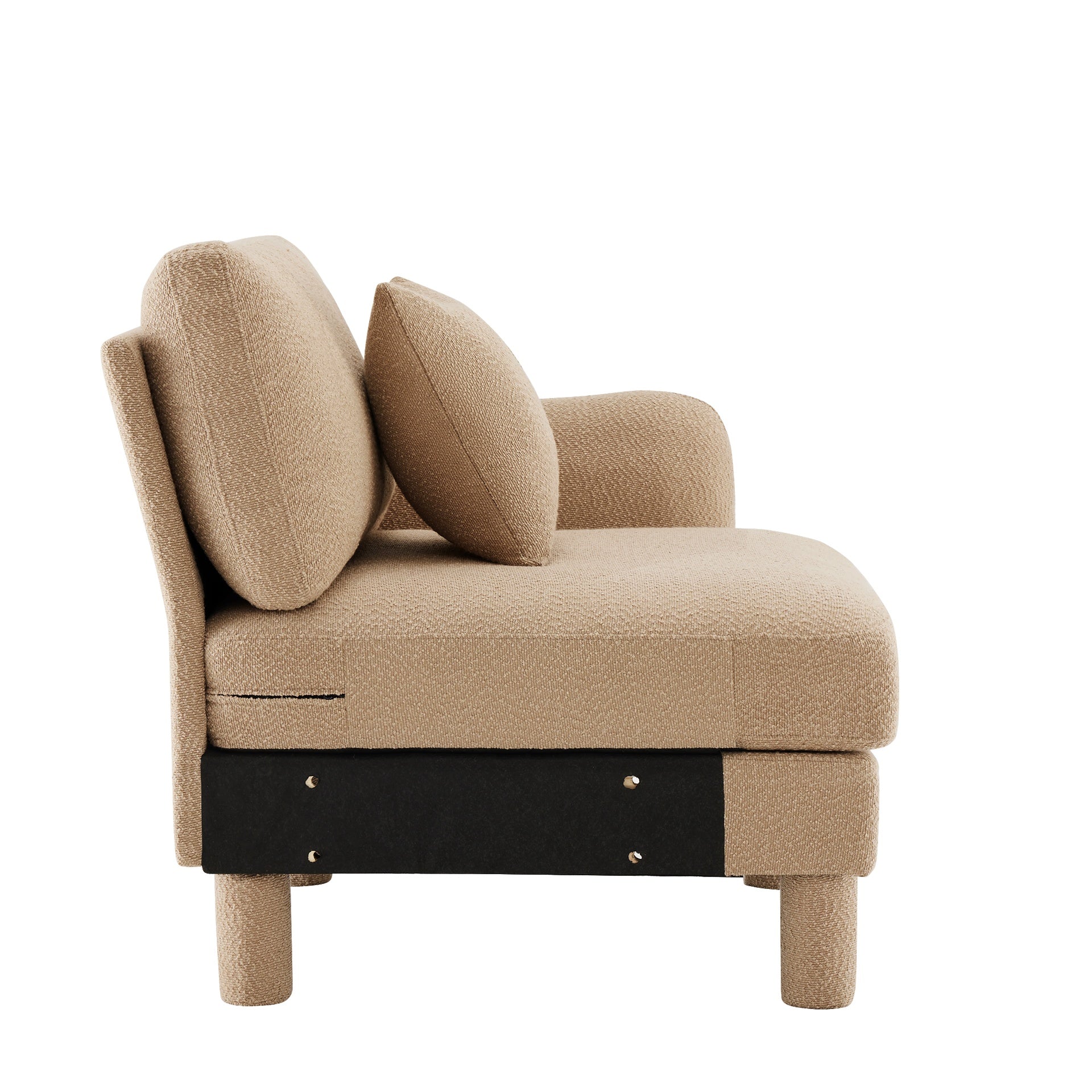 Lucas RSF sofa W/Pillow Polyester -Coffee