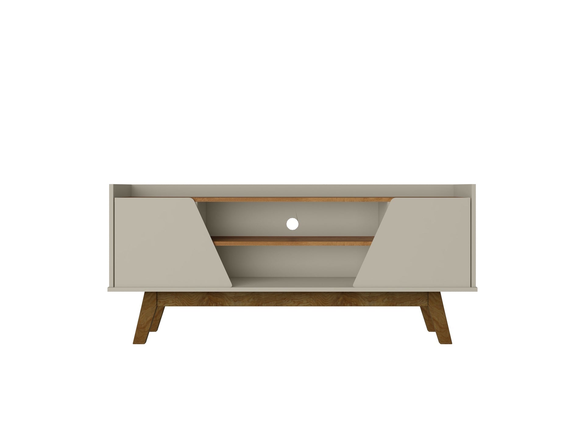 TV Stand in Greige and Brown