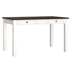 Brown And White 6 Piece Gathering Dining Set