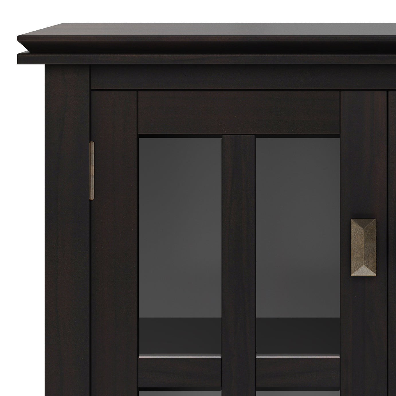 Artisan 30 inch Wide Solid Wood Low Storage Cabinet in Hickory Brown