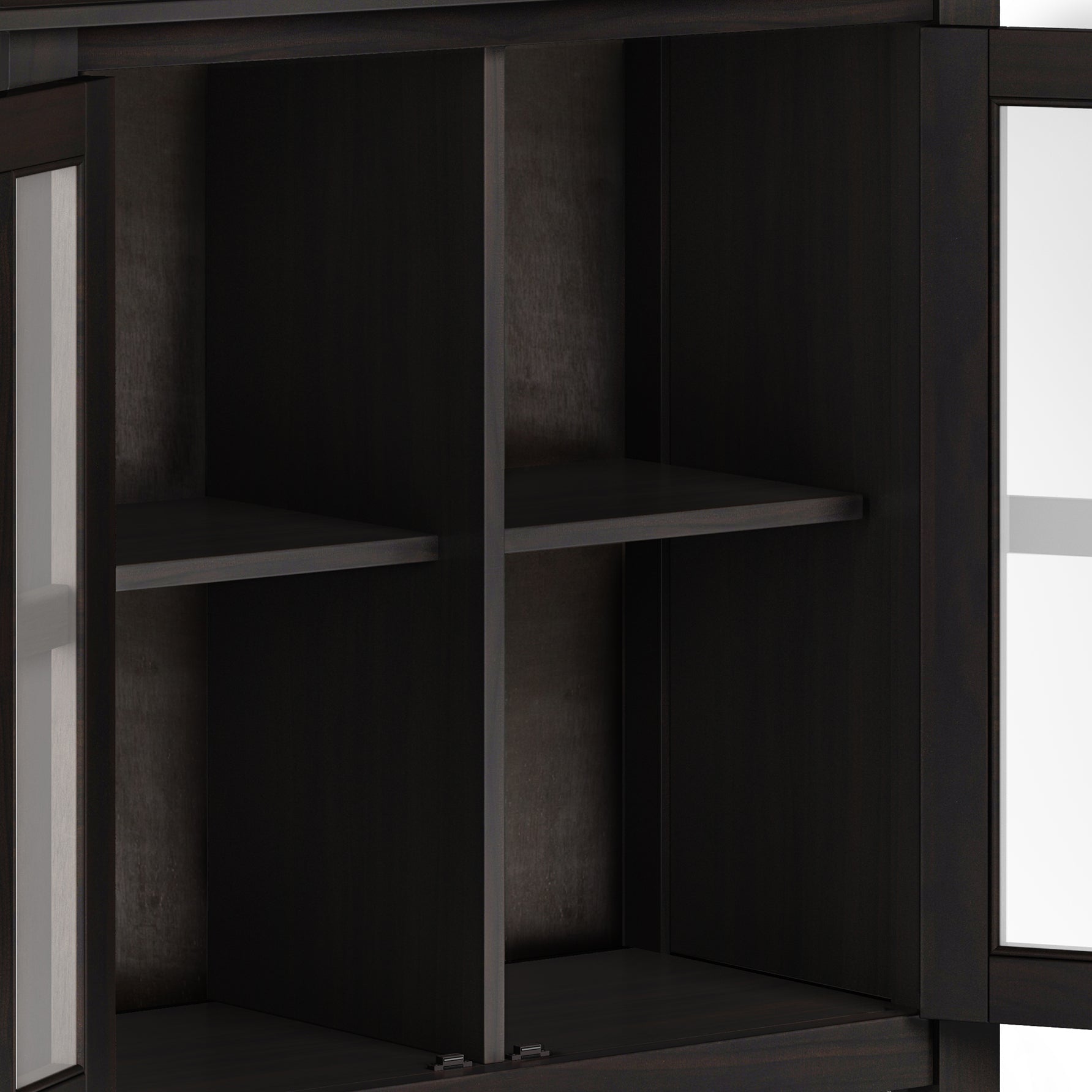 Artisan 30 inch Wide Solid Wood Low Storage Cabinet in Hickory Brown
