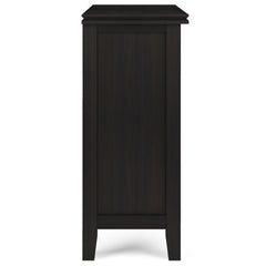 Artisan 30 inch Wide Solid Wood Low Storage Cabinet in Hickory Brown