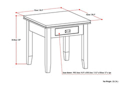 Artisan - End Table - Tobacco Brown