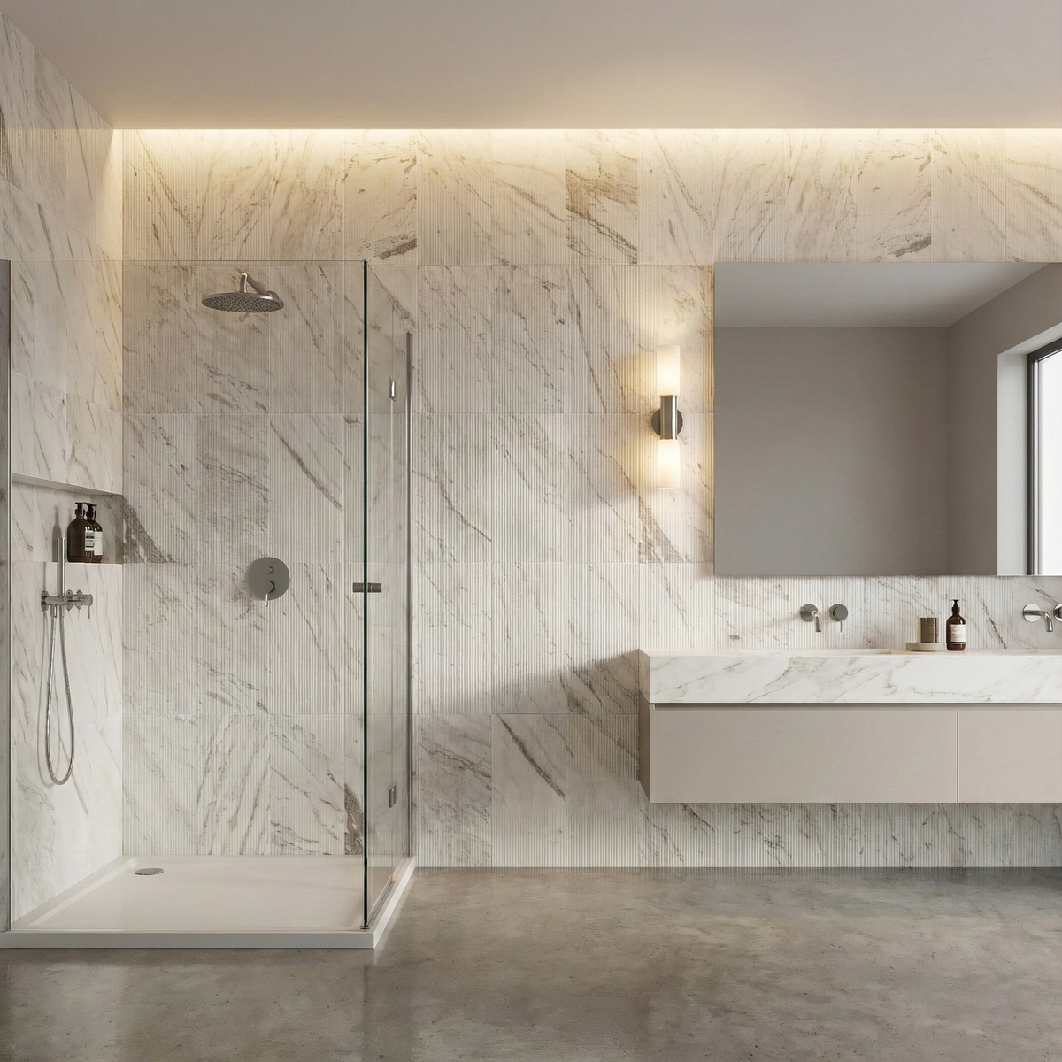 12x24 White Marble,natural marble, for wall,OL textured finished, 3D fluted marble, natural stone, genuine marble, real marble, 1 box 4 pcs