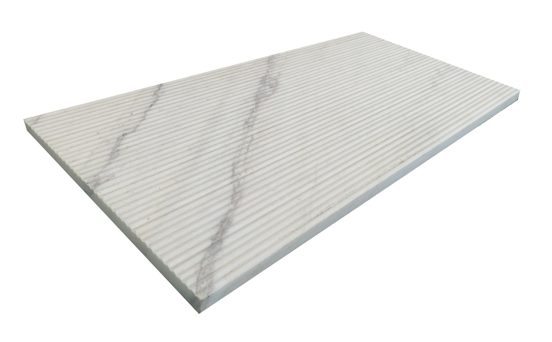 12x24 White Marble,natural marble, for wall,OL textured finished, 3D fluted marble, natural stone, genuine marble, real marble, 1 box 4 pcs