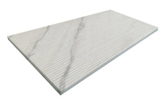 12x24 White Marble,natural marble, for wall,OL textured finished, 3D fluted marble, natural stone, genuine marble, real marble, 1 box 4 pcs