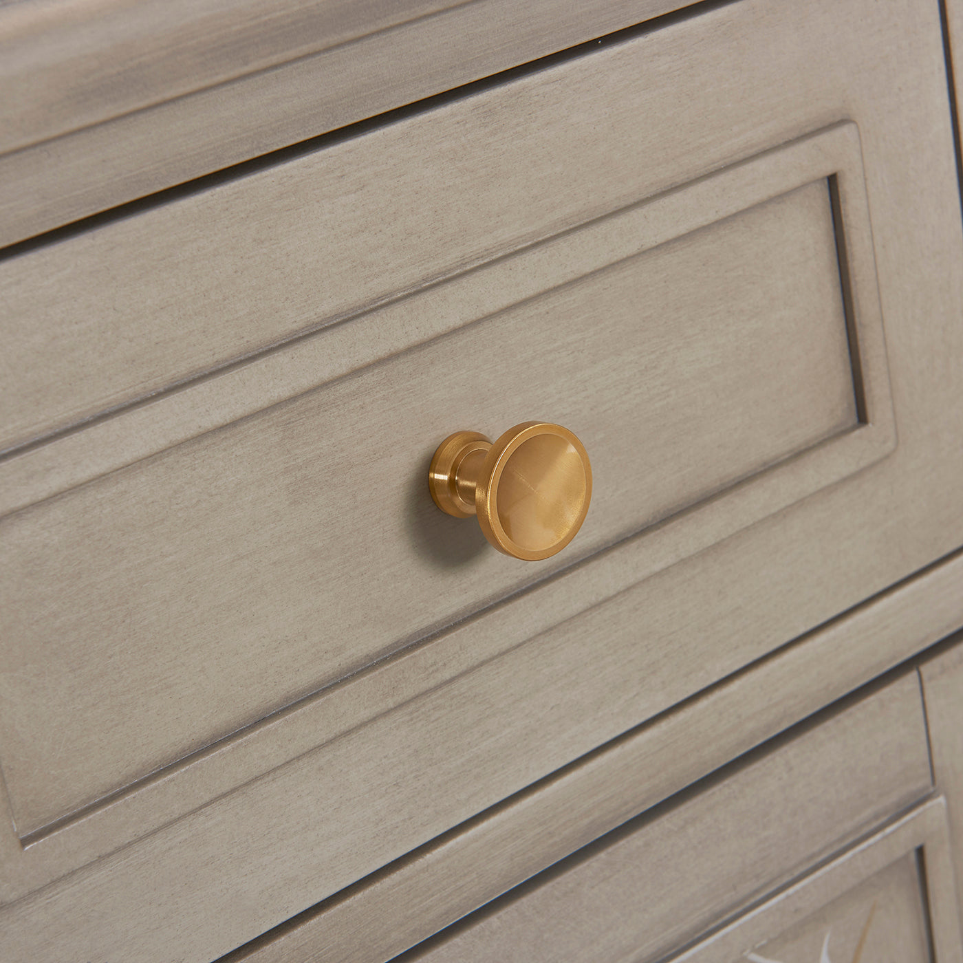 Dauphin Handpainted Entryway Storage Cabinet, Grey Cashmere Wood
