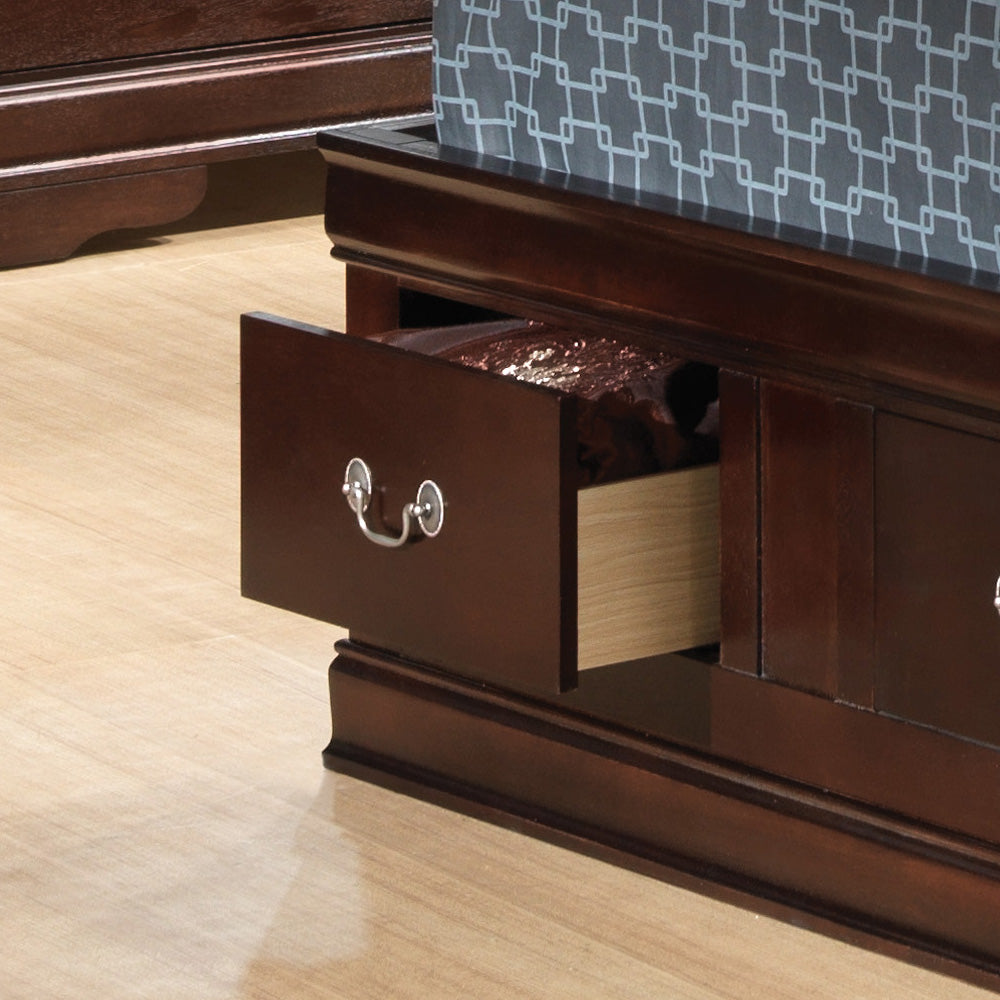 Louis Phillipe G3125B-TSB Twin Storage Bed , Cappuccino