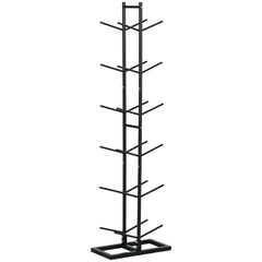 Soozier Ball Storage Rack, Vertical Basketball Rack, Steel Ball Holder Organizer for Gym Garage Classroom, 12-Ball Capacity