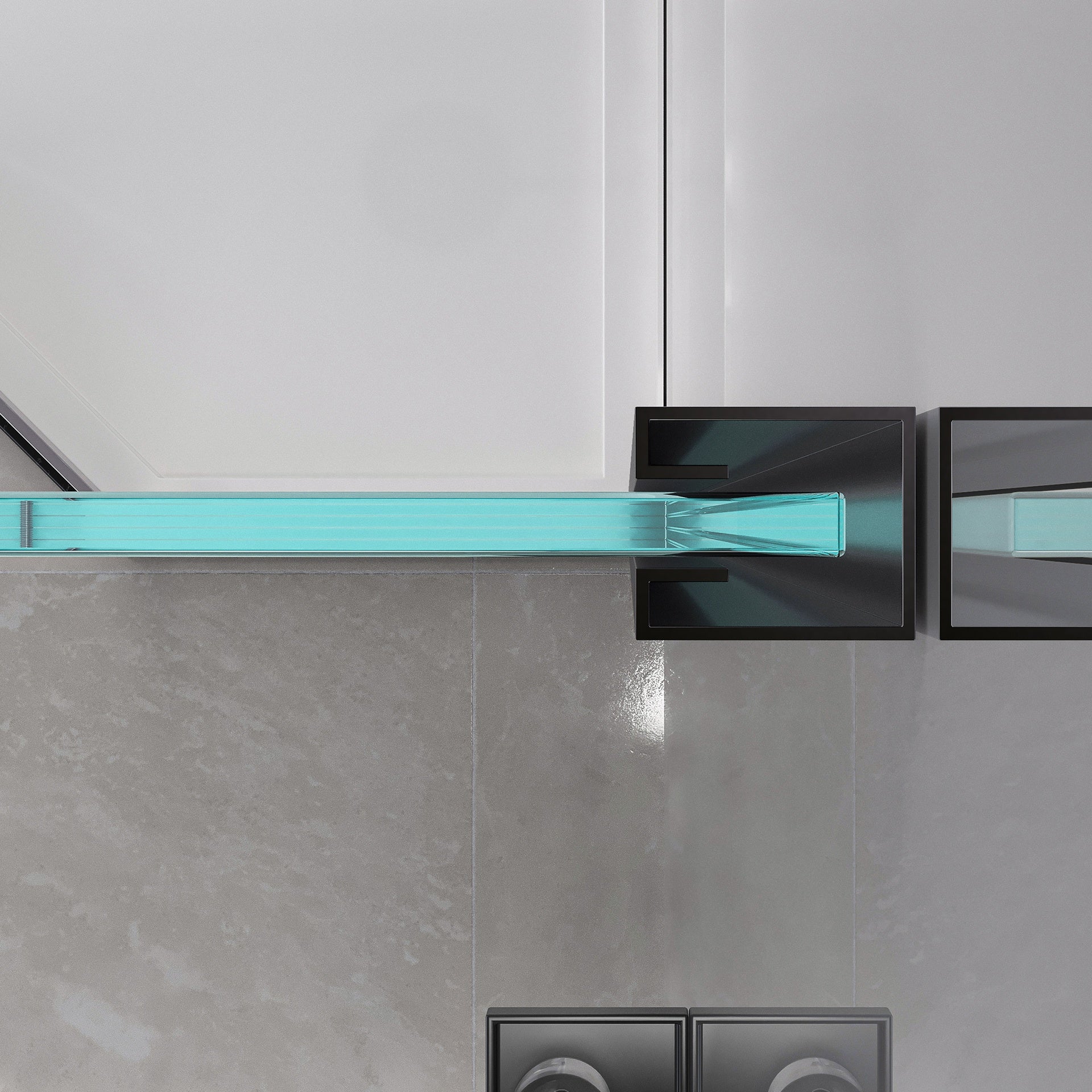 Pivot shower door, with 1/4" (6MM) tempered glass for Bathroom Shower Door--36*36*72 INCH-- Matte Black---(NO INCLUDED Neo-Angle Shower Base )
