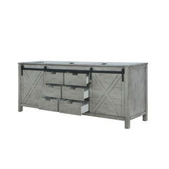 Ash Grey Double Bath Vanity 84 in. W x 22 in. D