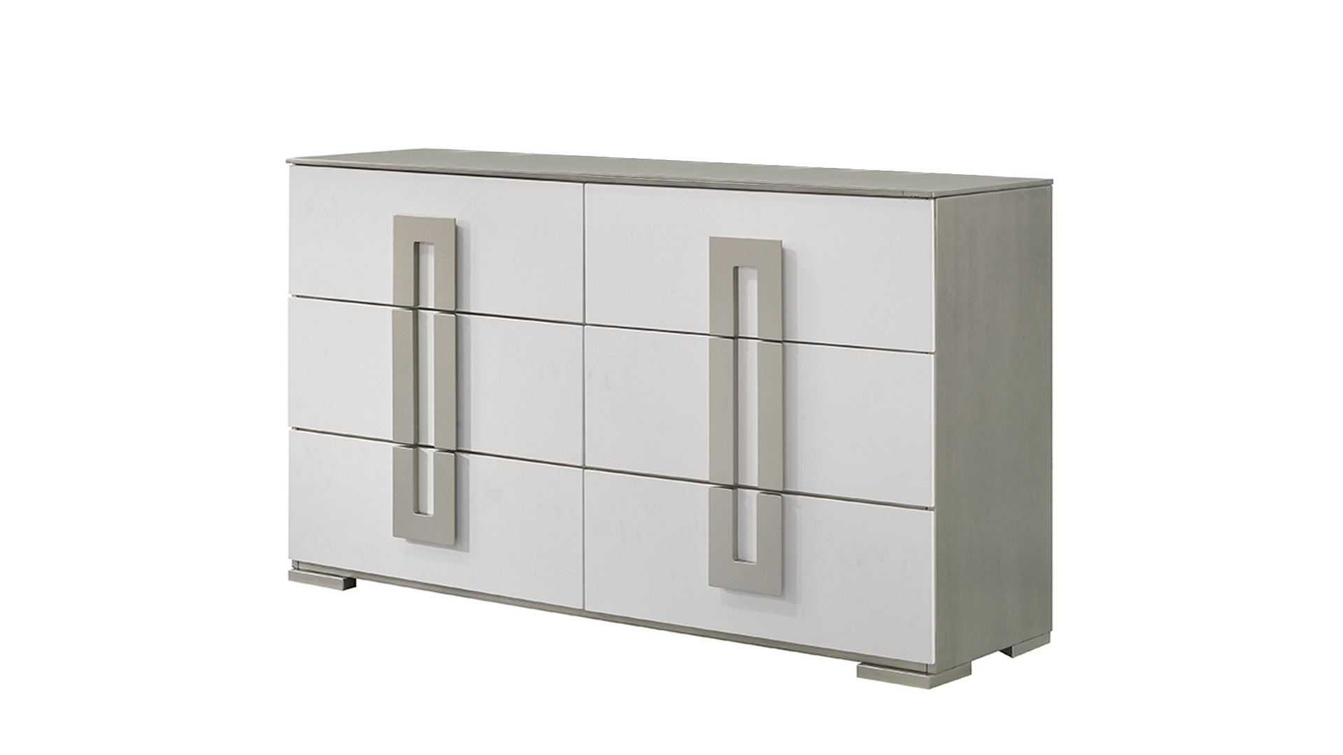 Olivia Contemporary Style 6- Drawer Dresser Made with Wood in White. (INCLUDES DRESSER ONLY)  same as B009P241736 (CA inventory)