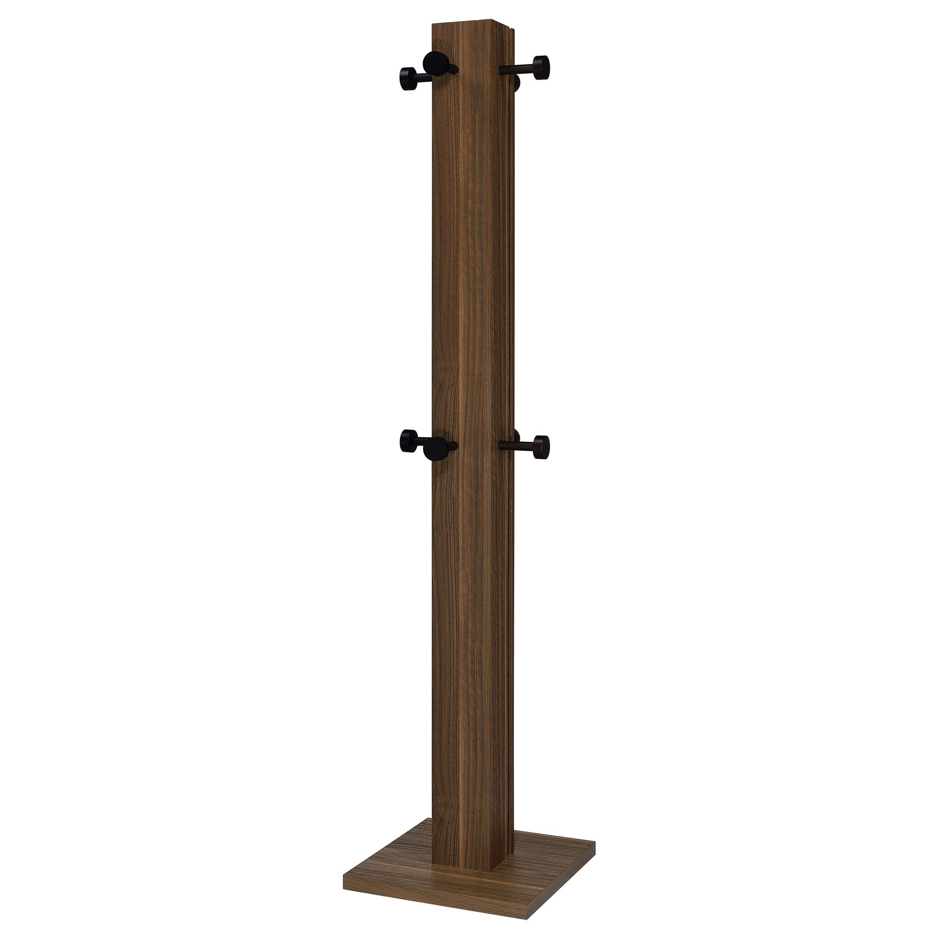 Rawlins Walnut Engineered Wood Coat Rack