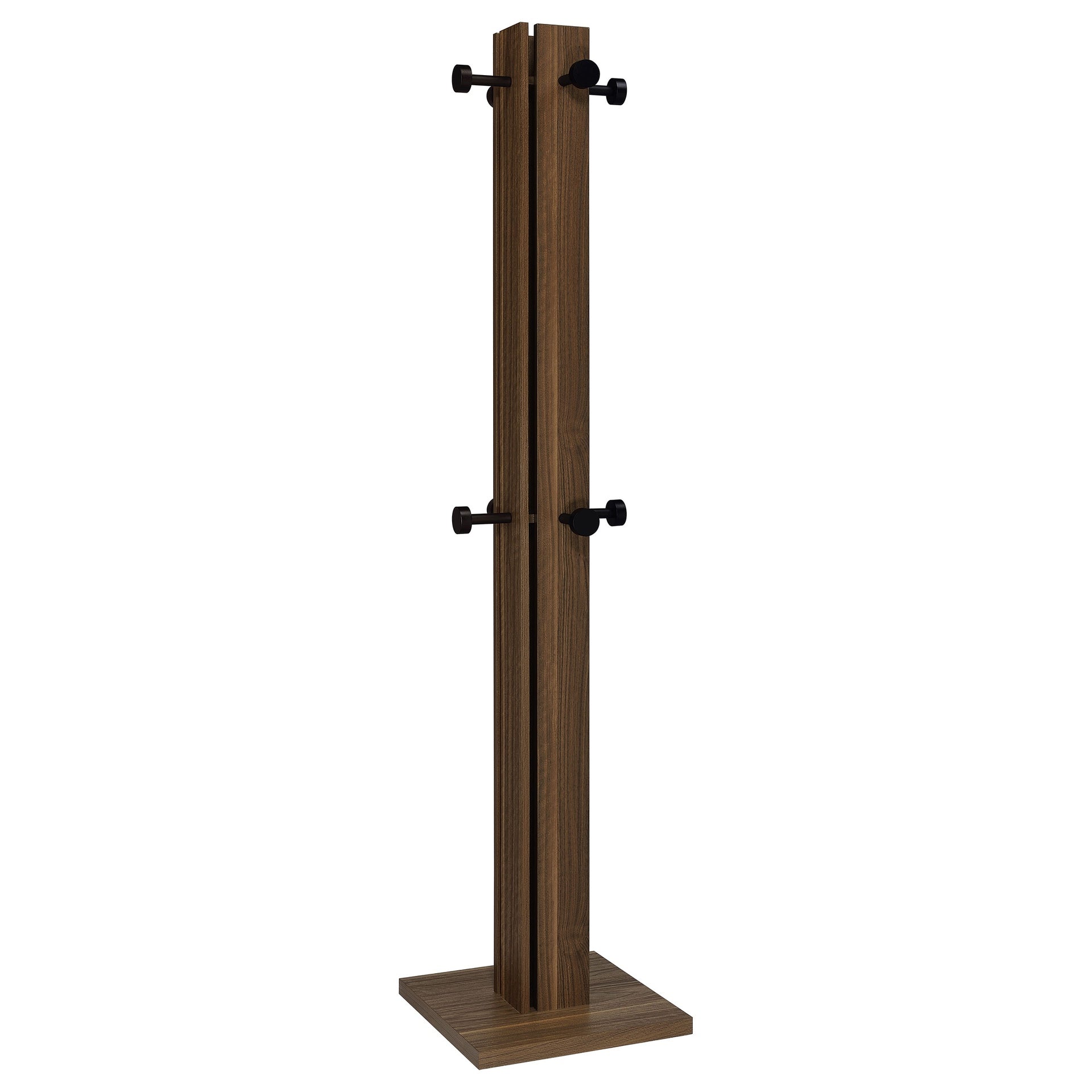 Rawlins Walnut Engineered Wood Coat Rack