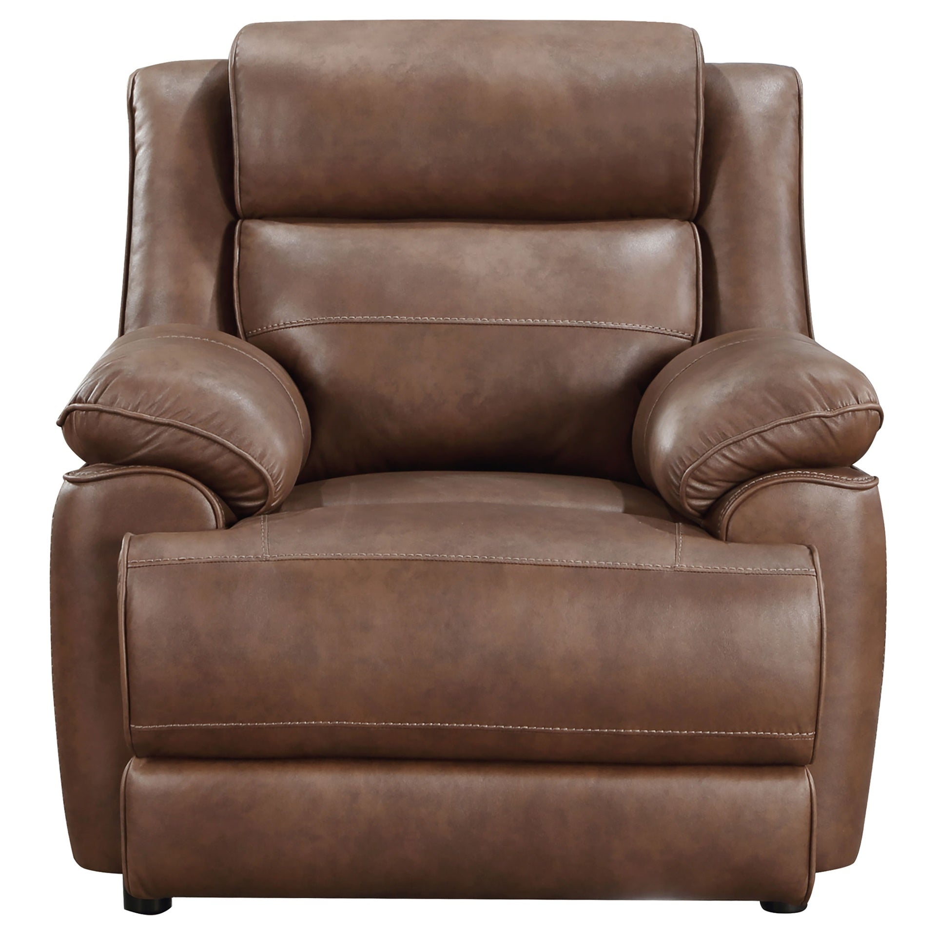 Worthington Dark Brown Padded Arm Accent Chair
