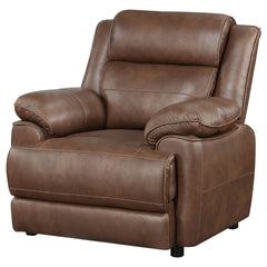 Worthington Dark Brown Padded Arm Accent Chair
