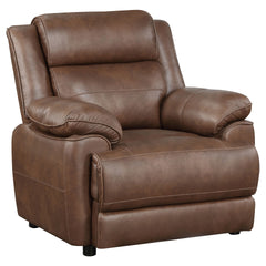 Worthington Dark Brown Padded Arm Accent Chair
