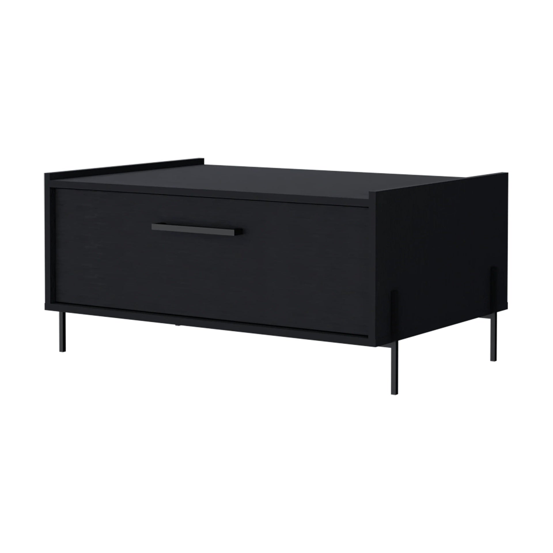 Wenge Coffee Table with Flip-Down Door