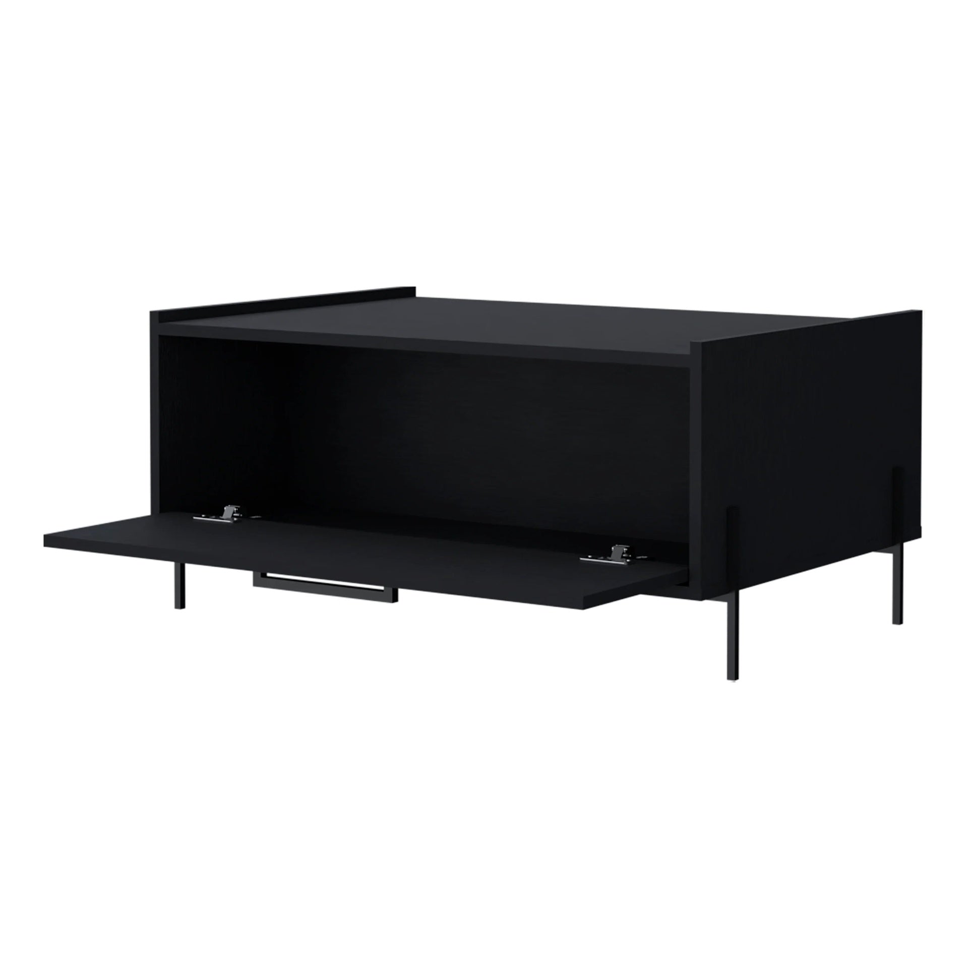 Wenge Coffee Table with Flip-Down Door
