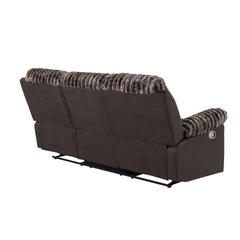 Bruni Brown Console Reclining Loveseat