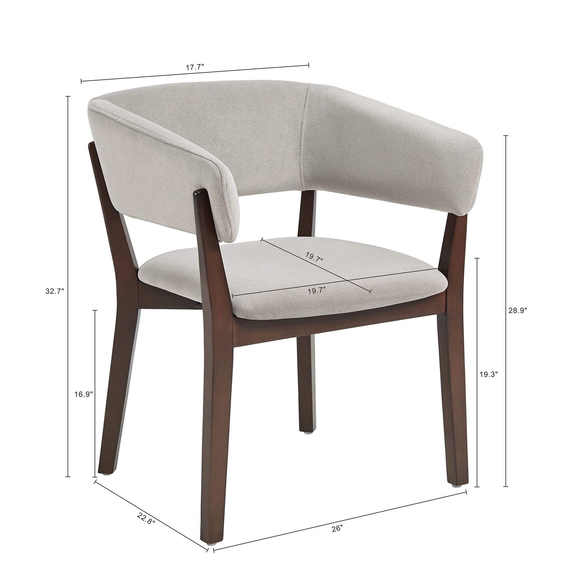 Armchair in Greige