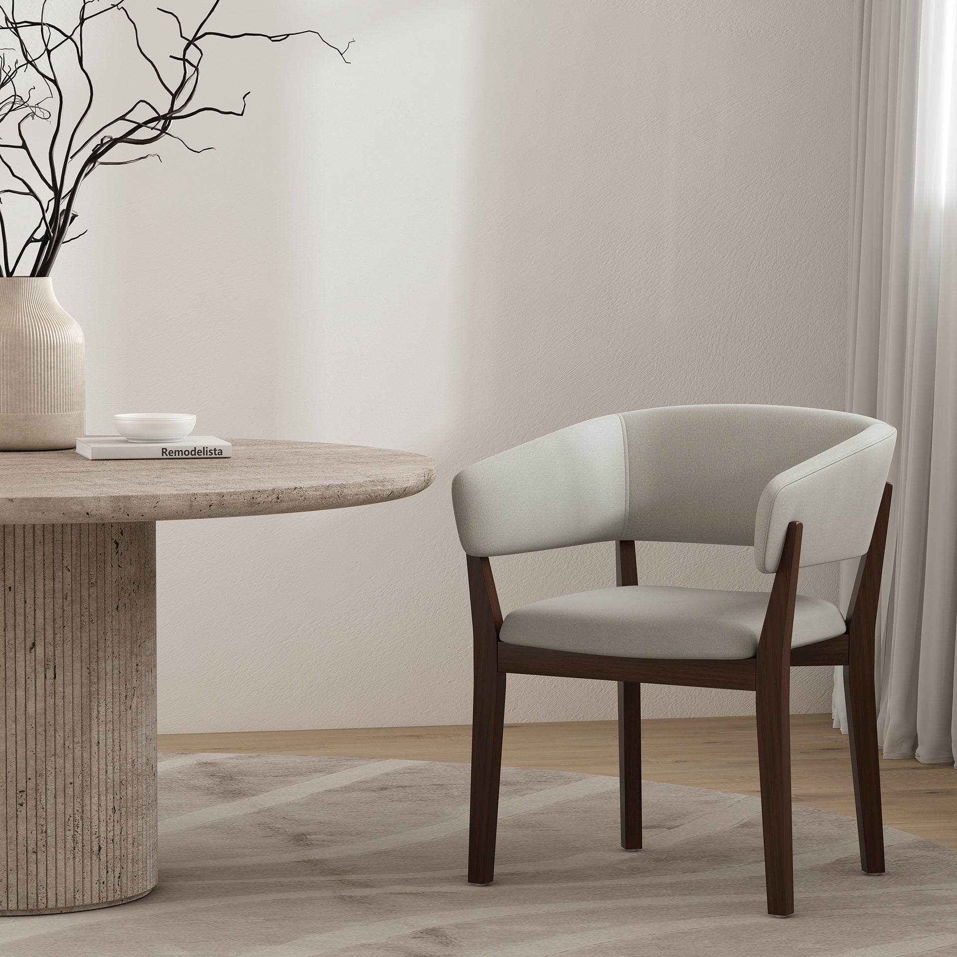 Armchair in Greige
