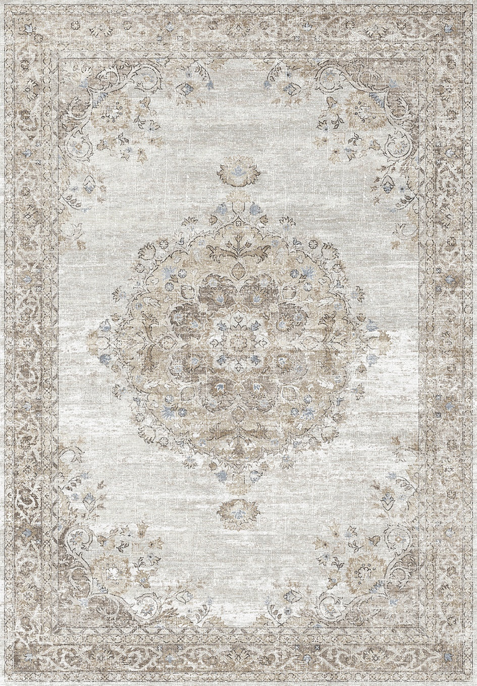 Oxford GC_NBL2012 Ivory 5 ft. 3 in. x 7 ft. 3 in. Area Rug