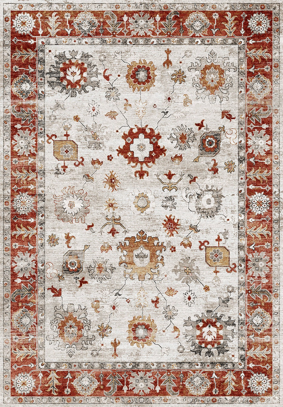 Oxford GC_NBL2015 Red 5 ft. 3 in. x 7 ft. 3 in. Area Rug