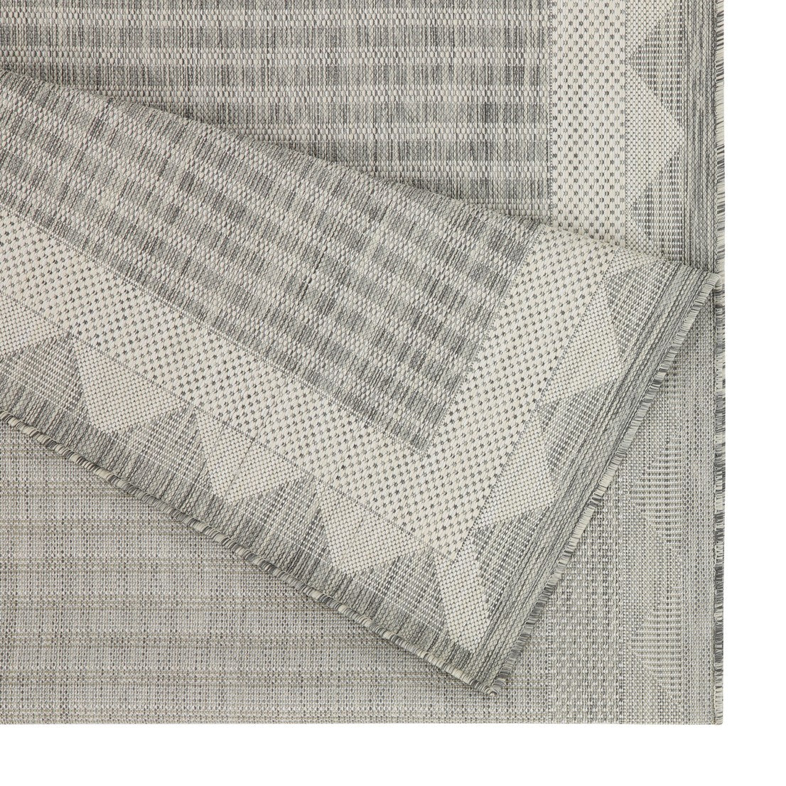 Sunshine GC_HAR2015 Silver 7 ft. 10 in. x 10 ft. 3 in. Indoor/Outdoor Area Rug
