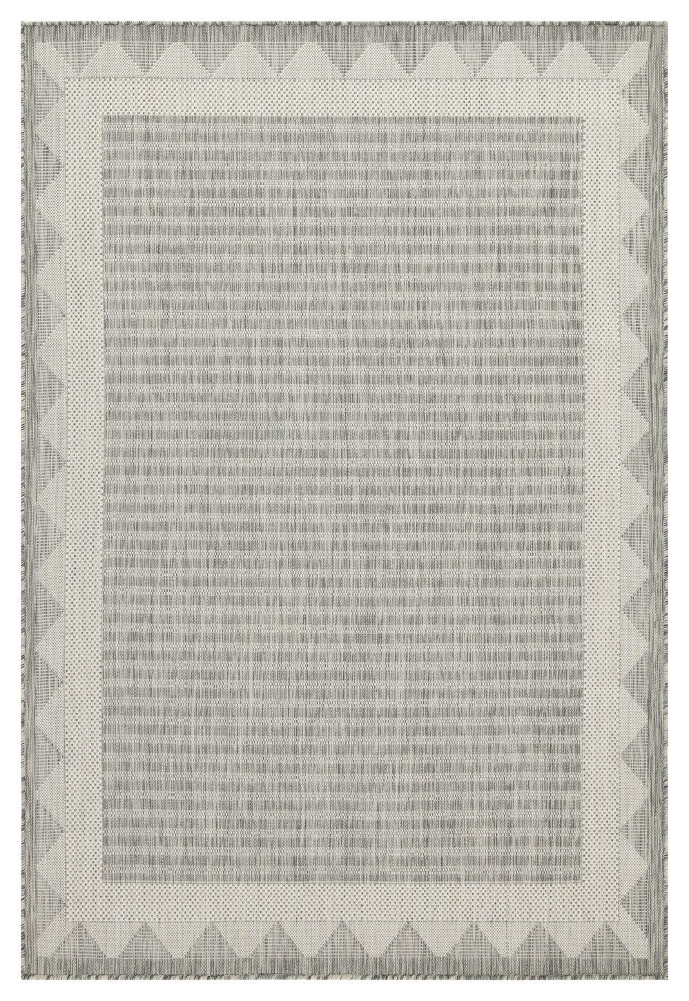 Sunshine GC_HAR2015 Silver 7 ft. 10 in. x 10 ft. 3 in. Indoor/Outdoor Area Rug