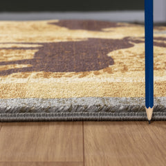 Nature's Nest GC_CBL3004 Multi 2 ft. x 3 ft. Lodge Area Rug