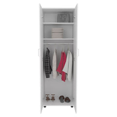 Barkley Slim Armoire,White