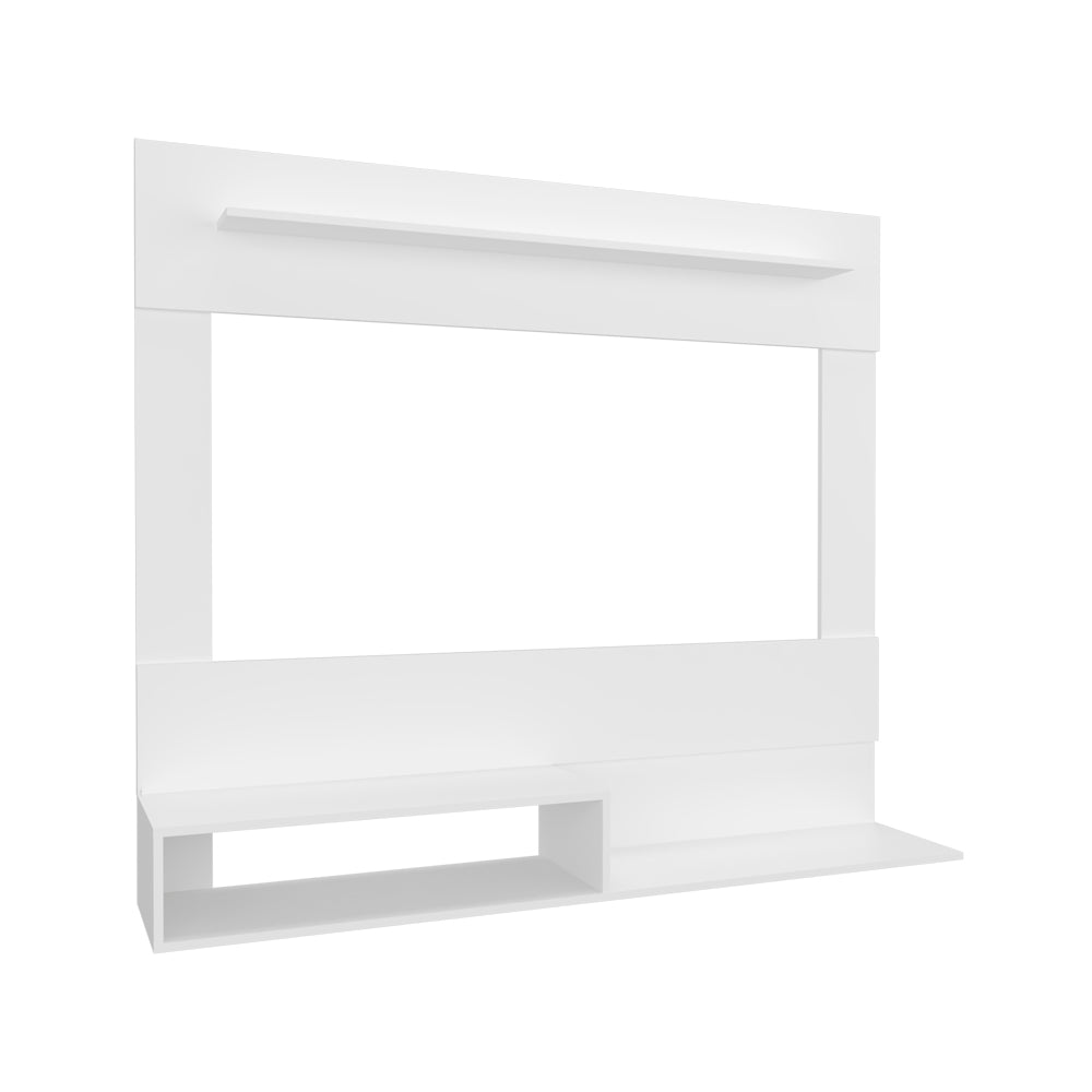 Floating Entertainment Center Albuquerque, Living Room, White