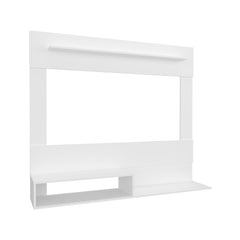 Floating Entertainment Center Albuquerque, Living Room, White