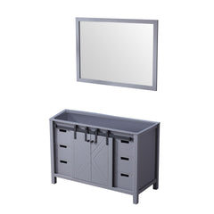 Dark Grey Bath Vanity 48 in. W x 22 in. D, and 44 in. Mirror
