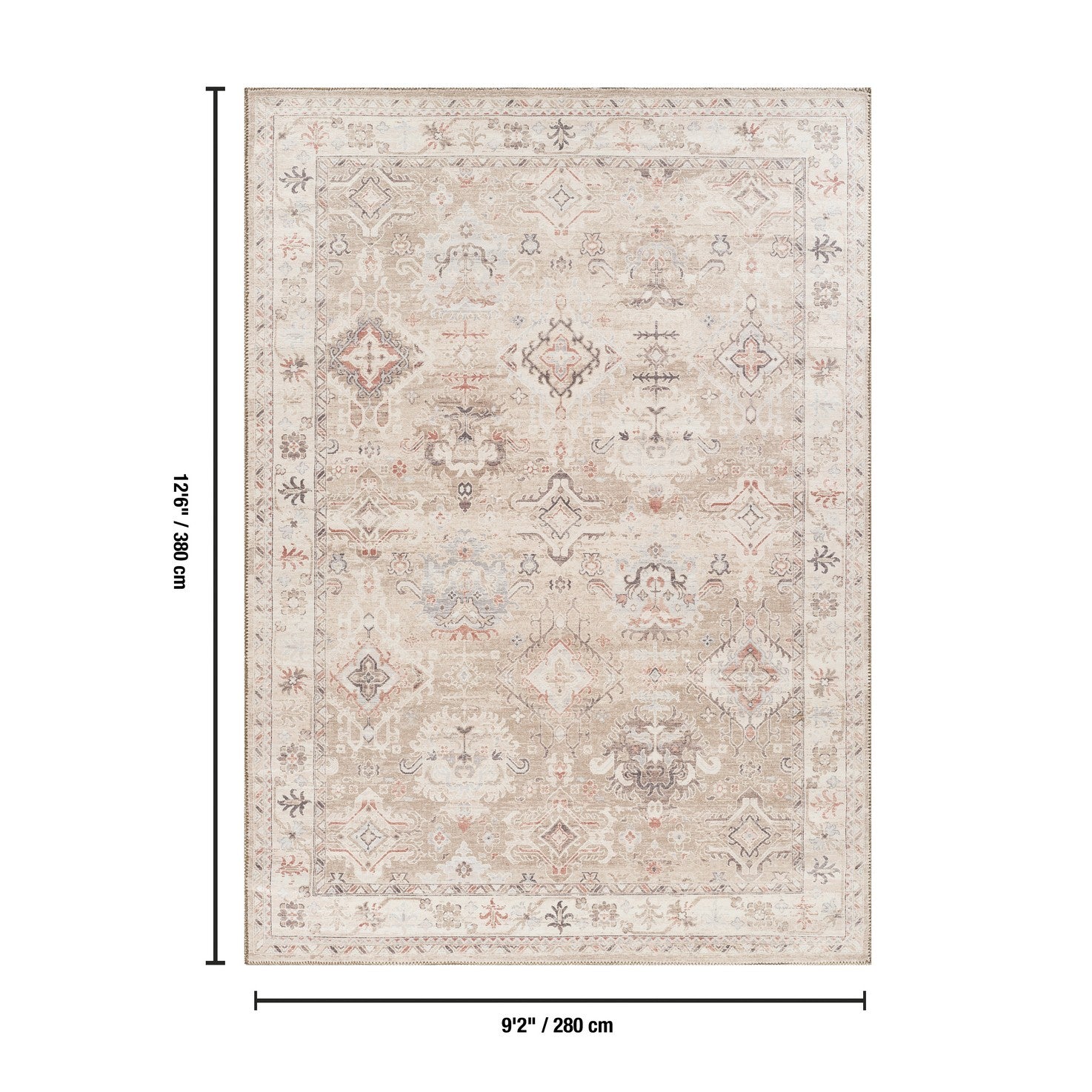 Oxford GC_NBL2016 Gold 9 ft. 2 in. x 12 ft. 6 in. Area Rug