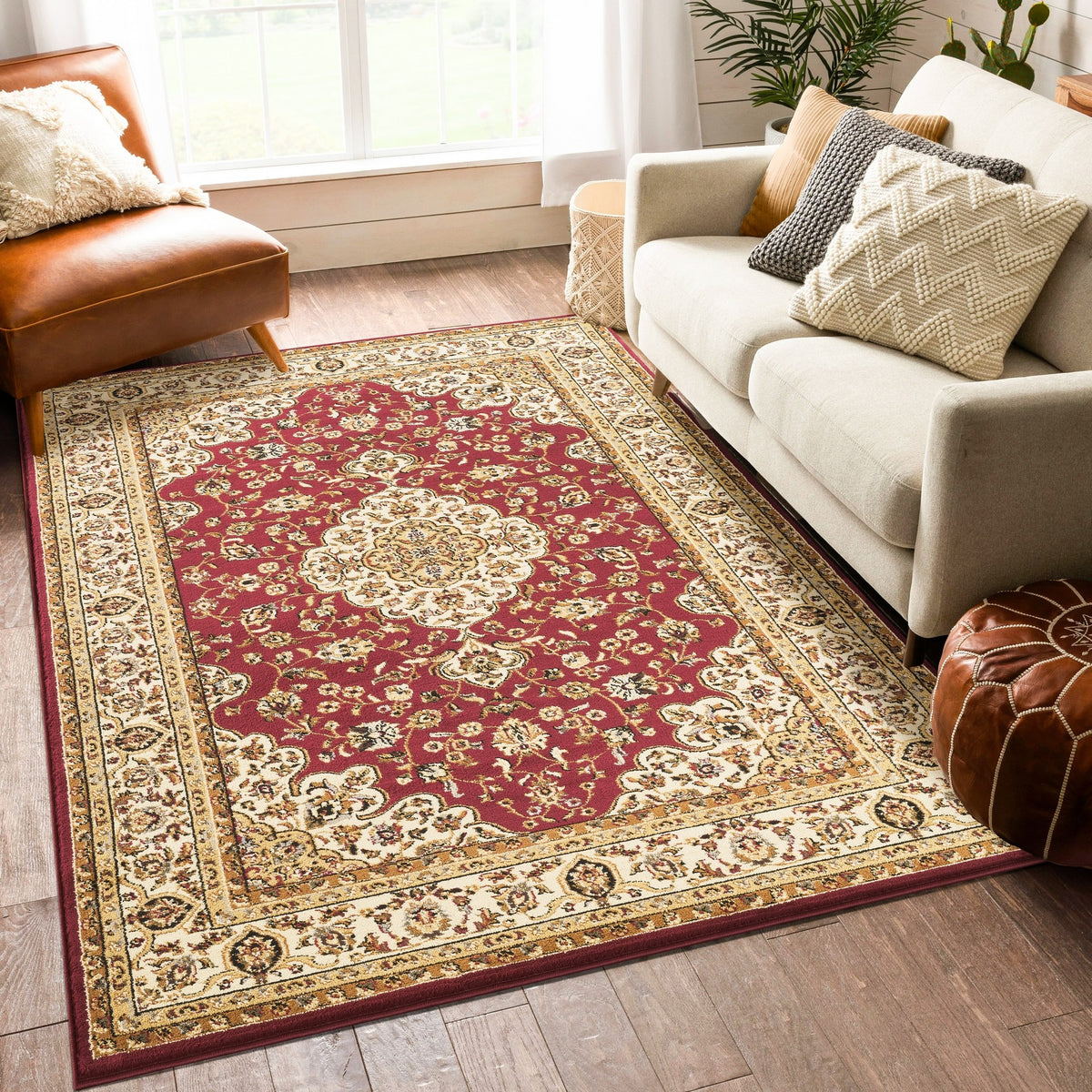 Classic GC_VIN5002 Red 10 ft. 6 in. x 14 ft. 6 in. Area Rug