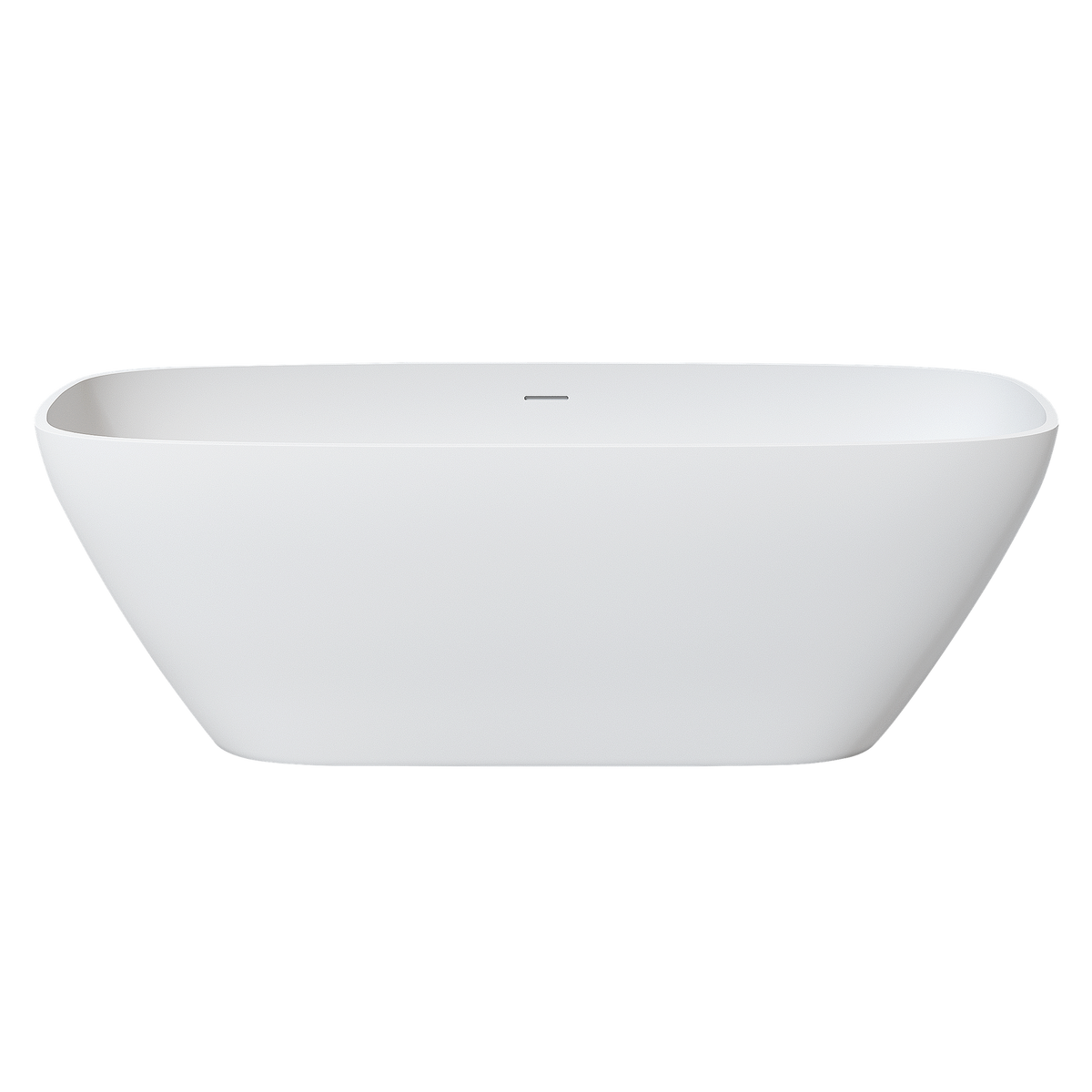 67" solid surface soaking bathtub