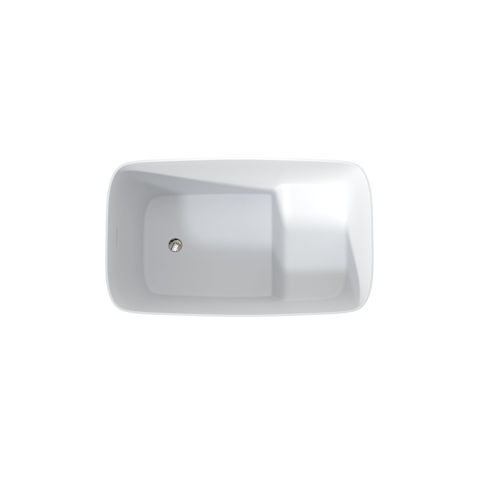 47" solid surface soaking bathtub