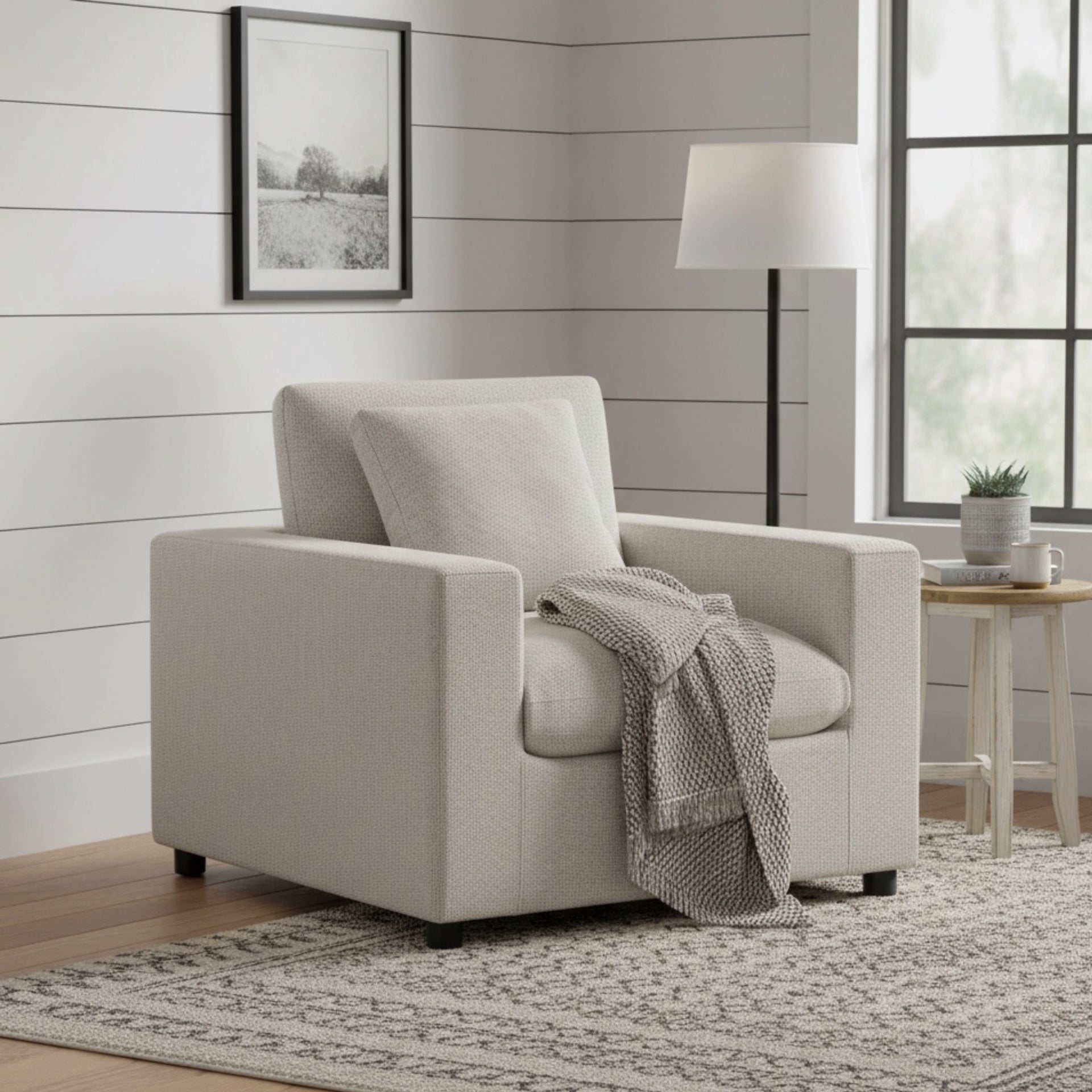 Cassandra Modern Armchair - Beige