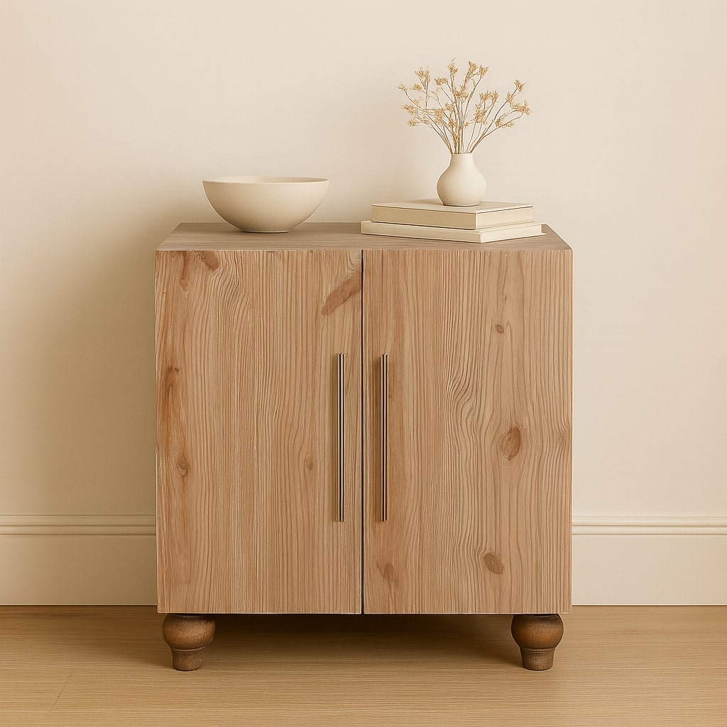 Solid Wood Sandgrain Pine & Mango Sideboard