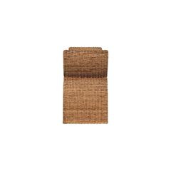 Rattan Weave Boucle Bench
