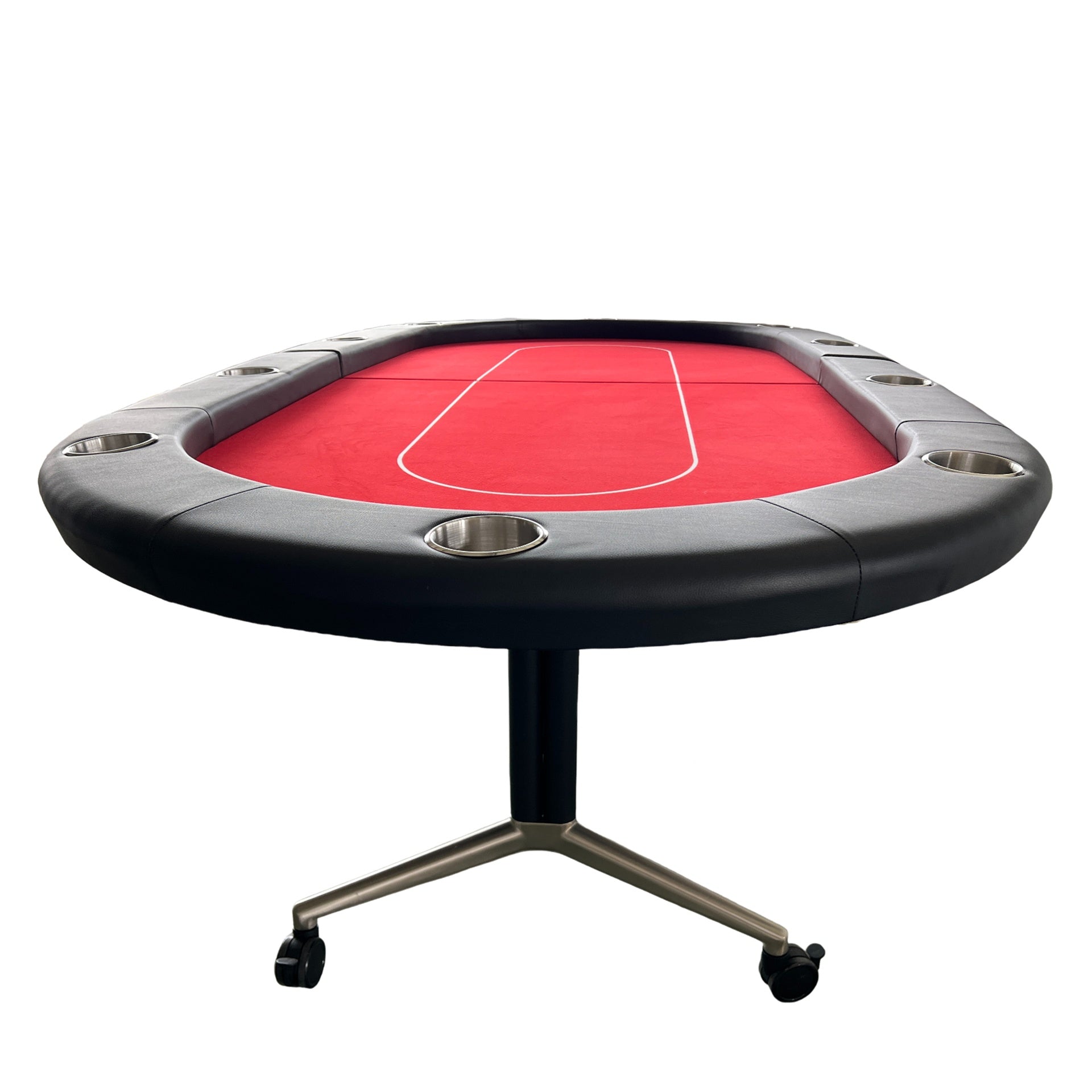 INO Design 94" Fodable Poker Table for 10 players, Red