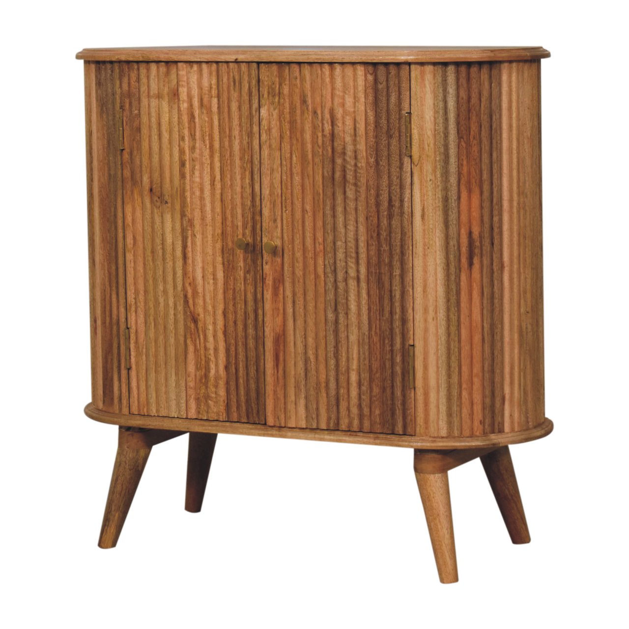 Soba Nordic Cabinet, 2 Shelves, Nordic Legs, Light Brown