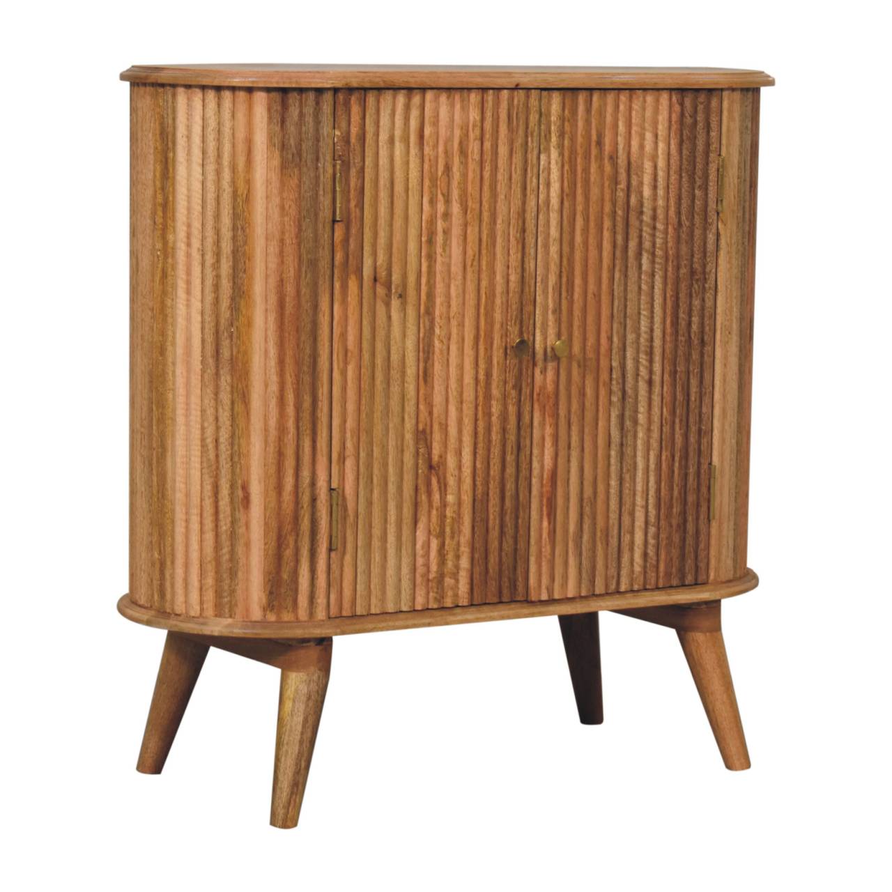 Soba Nordic Cabinet, 2 Shelves, Nordic Legs, Light Brown