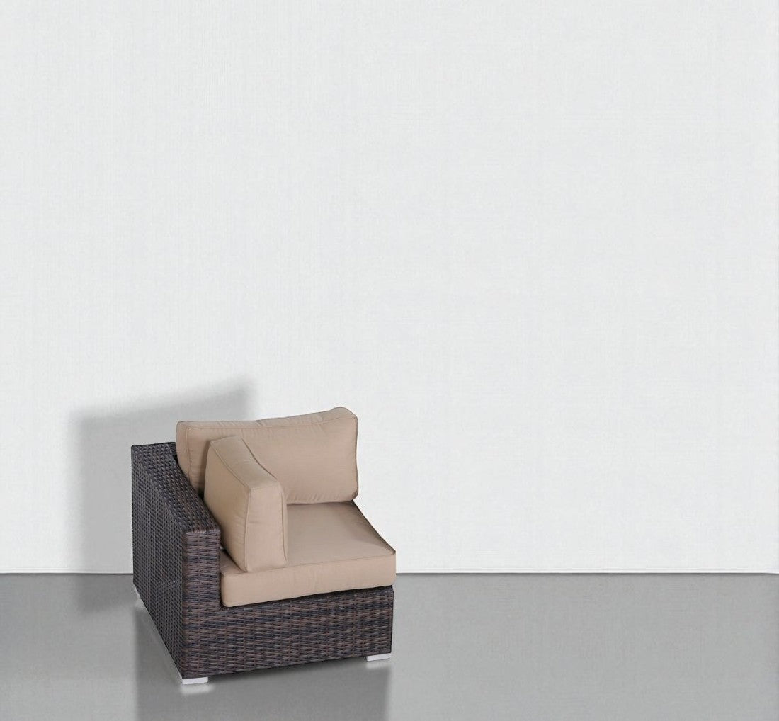 33" Wide Corner Wedge with  Cushions – Fully Assembled Outdoor Sectional Piece