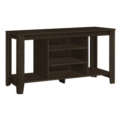 Tv Stand, 48 Inch, Console, Media Entertainment Center, Storage Shelves, Living Room, Bedroom, Brown Laminate, Contemporary, Modern