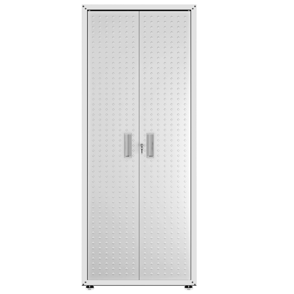 Tall Garage Cabinet in White