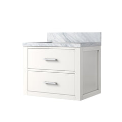 White Single Bath Vanity 24 in. W x 18 in. D, with Acrylic Top